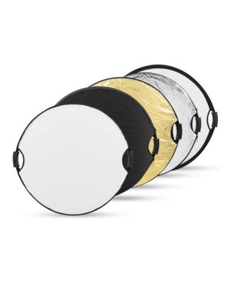 5-in-1 Collapsible Circular Reflector with Handles, 32" for Tripod Mounting