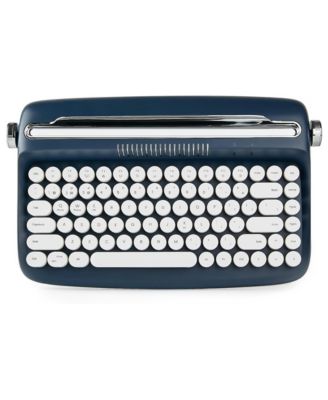 B303 Bluetooth Typewriter-Style Membrane Keyboard [Compatible with Windows, Android, and iOS]