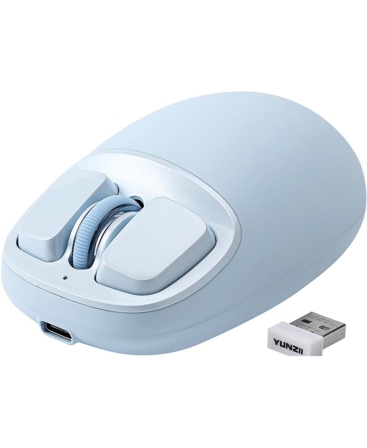 memzuoix C1 Wireless Rechargeable Mouse for Pc, PS5, Xbox, Switch - Blue