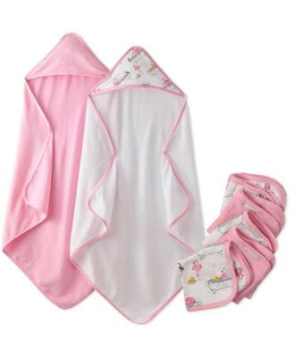Baby Boy's Splash Squad Organic Cotton 2 Hooded Towels and 5 Washcloths, 7-Piece Set