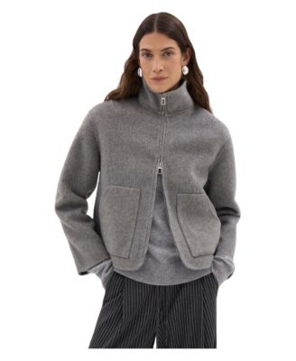 Women's Ira Funnel Neck Wool Jacket