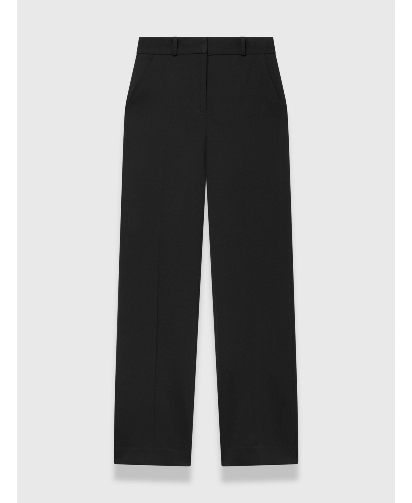 Женские брюки The Fold Alzira High-Waisted, Wide-Leg, Tailored, цвет: Чёрный — фото 6