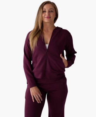 Women's Apr&egrave;s 4-Way Stretch Built-In Thumbholes Full-Zip Hoodie