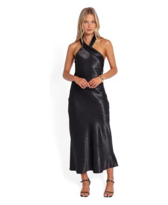 Women's Amabel Halter Satin Midi Dress