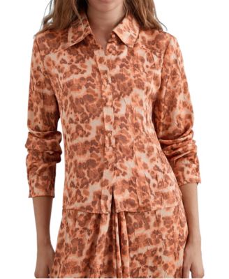 Women's Sirtex Leo Print Long-Sleeve Shirt