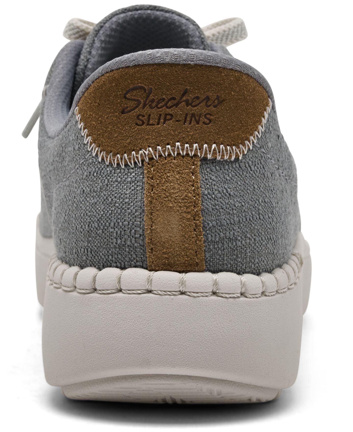 Женские кроссовки Skechers Slip-ins Relaxed Fit: Geneva - Posh Ease Slip-On Casual, цвет: Серый — фото 4