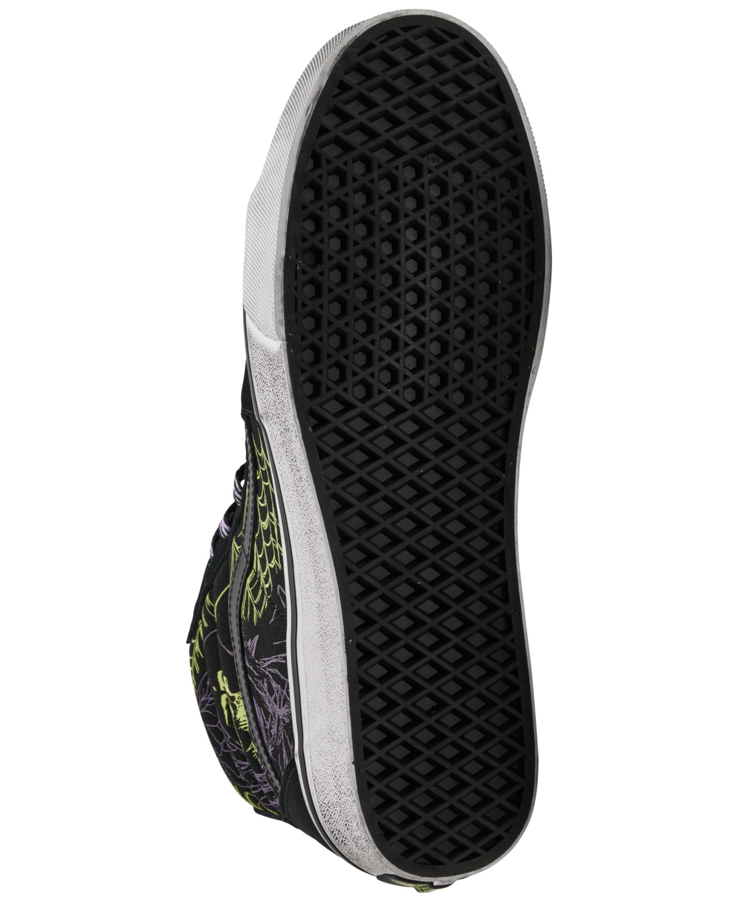 Мужские кроссовки Vans Sk8-Hi Halloween Casual, цвет: Чёрный / Зелёный — фото 6