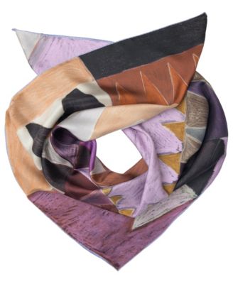 Dani Geometric Silk Scarf