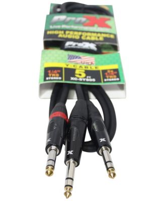 XC-SYS05 High-Performance Audio Y-Cable 5 ft.