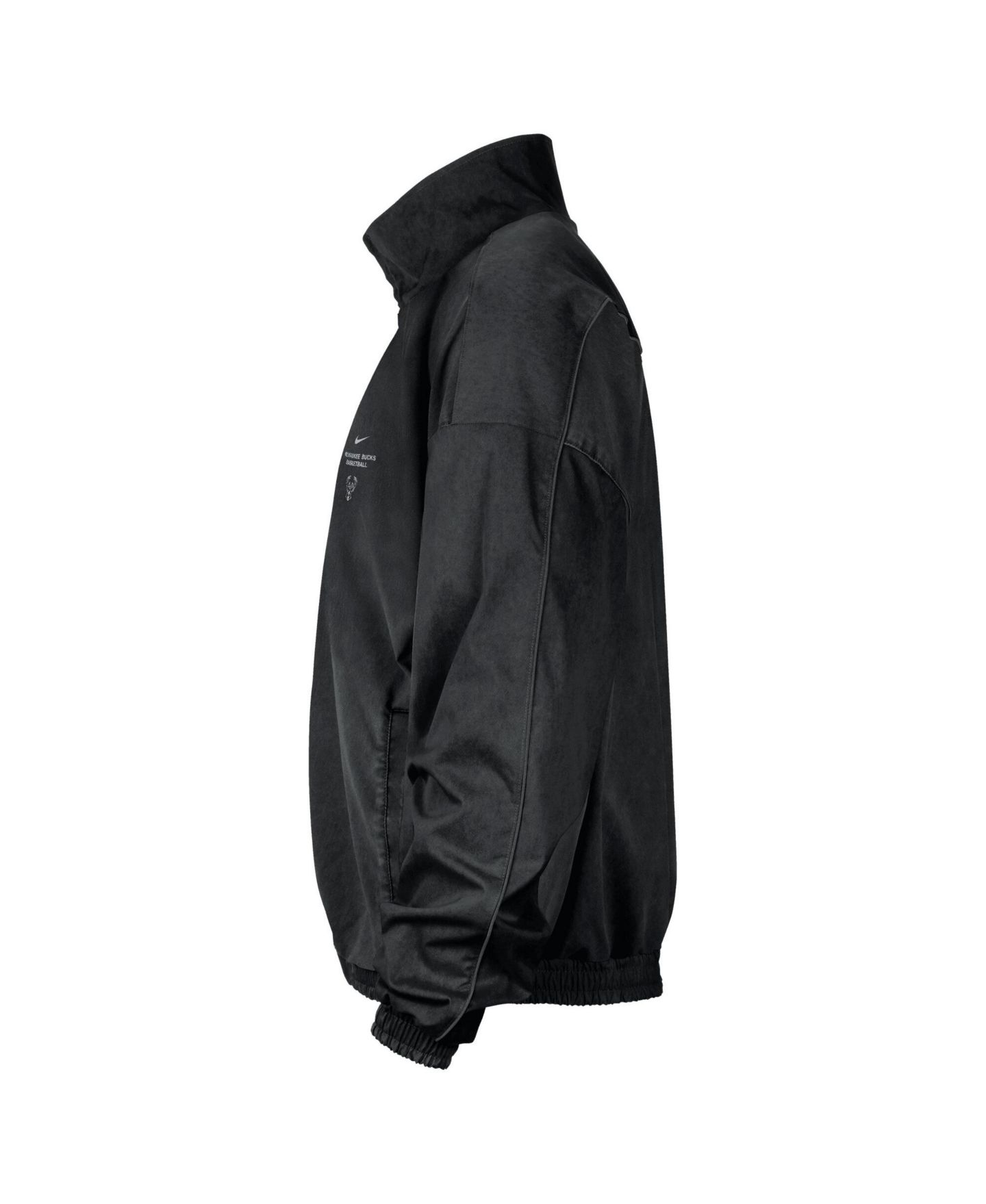 Мужская куртка Nike Black, Hunter Green Milwaukee Bucks 2026 Game Theater Calm On Court Anthem — фото 3