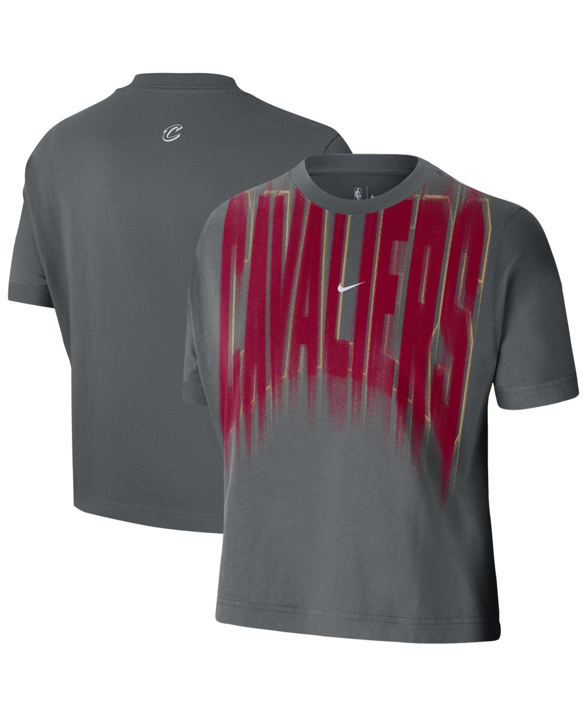 Women's Nike  Gray Cleveland Cavaliers 2026/27 Standard Issue Game Theater Team Anthem T-Shirt