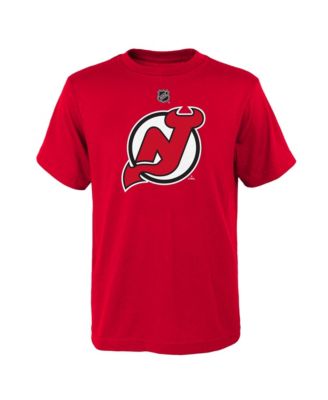 Big Boys' and Girls' Red New Jersey Devils Primary Logo T-Shirt