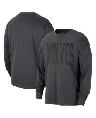 Men's Charcoal Minnesota Timberwolves 2026 Standard Issue Travel Long-Sleeve T-Shirt