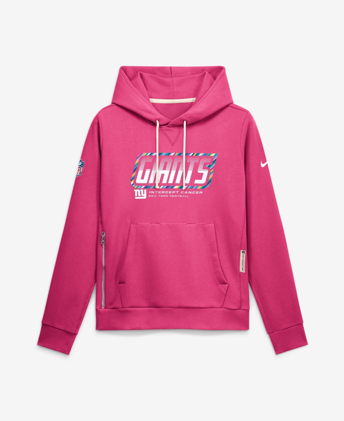 Nike Women's Pink New York Giants 2026 Nfl Crucial Catch Sideline Standard Issue Dri-fit Pullover Hoodie - Pink