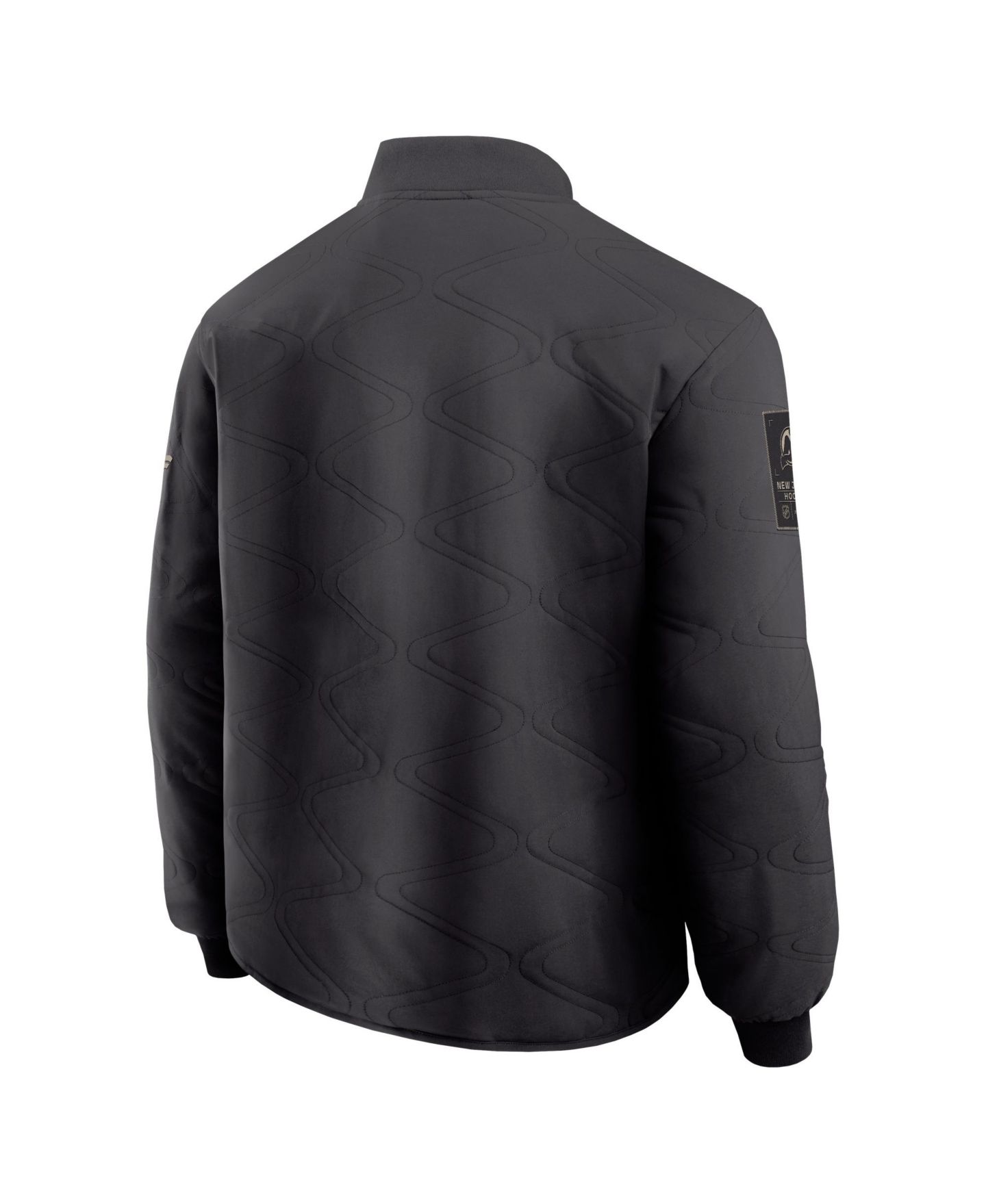 Мужская куртка Fanatics Charcoal New Jersey Devils Authentic Pro Road Bomber — фото 5