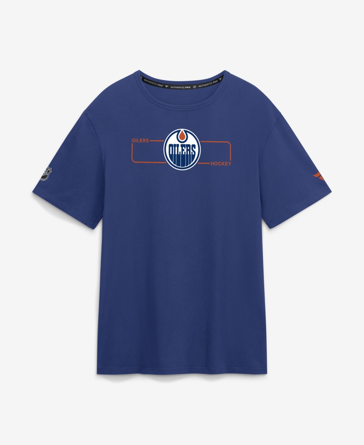Fanatics Men's Royal Edmonton Oilers Authentic Pro Primary Logo T-Shirt - Royal