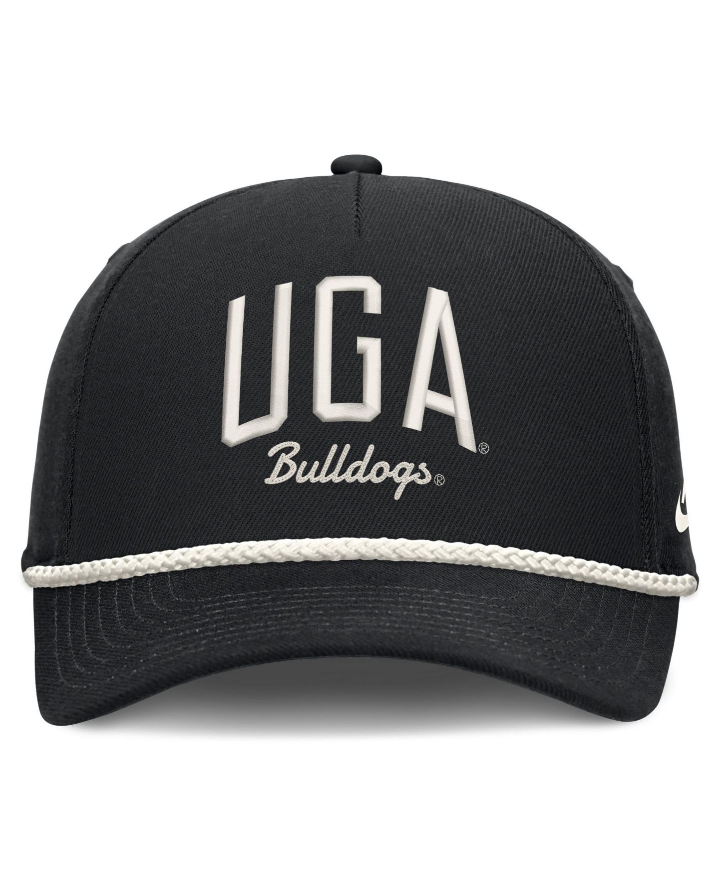 Кепка Nike Black Georgia Bulldogs Letter Rope Rise Adjustable Hat — фото 2