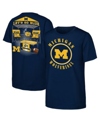 Big Boys' and Girls' Navy Michigan Wolverines Tailgater Hometown T-Shirt
