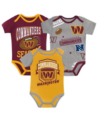 Baby Boys' and Girls' Washington Commanders First Round Pick Bodysuit Set, 3-Piece