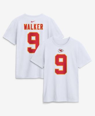 Men's Kenneth Walker III White Kansas City Chiefs Name & Number T-Shirt