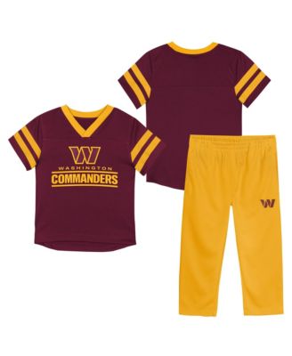 Toddler Burgundy/Gold Washington Commanders Red Zone Jersey & Top Pants Set