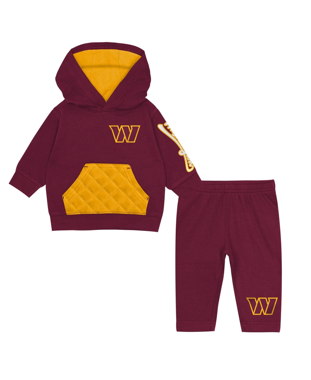 Outerstuff Toddler Burgundy Washington Commanders Drive Stopper Hoodie & Pants Fleece Set - Burgundy