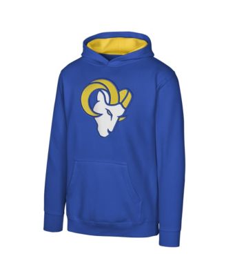 Big Boys' and Girls' Royal Los Angeles Rams Prime Pullover Hoodie
