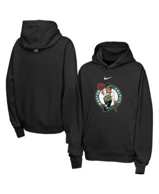 Big Boys' and Girls' Black Boston Celtics Essential Logo Club Hoodie