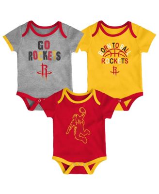 Baby Boys' and Girls' Houston Rockets Born To Ball Bodysuit Set, 3-Pack
