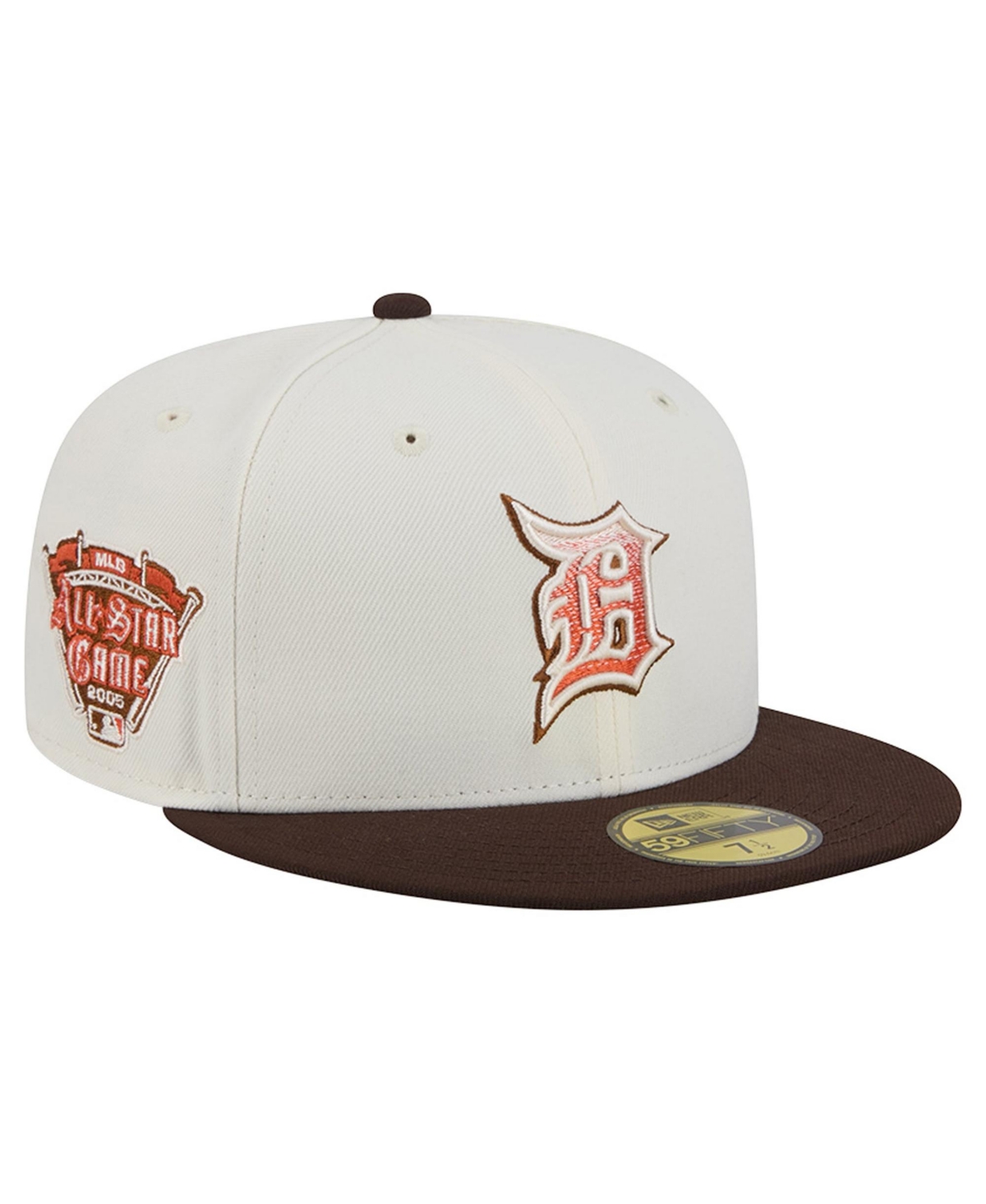New Era Men's Natural/Brown Detroit Tigers Pumpkin Spice 59FIFTY Fitted Hat - Natural, Brown