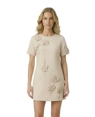Women's Floral-Appliqu&eacute; Shift Dress