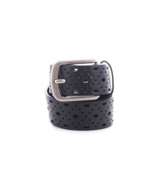 Spurline Leather Cutout Detail Belt