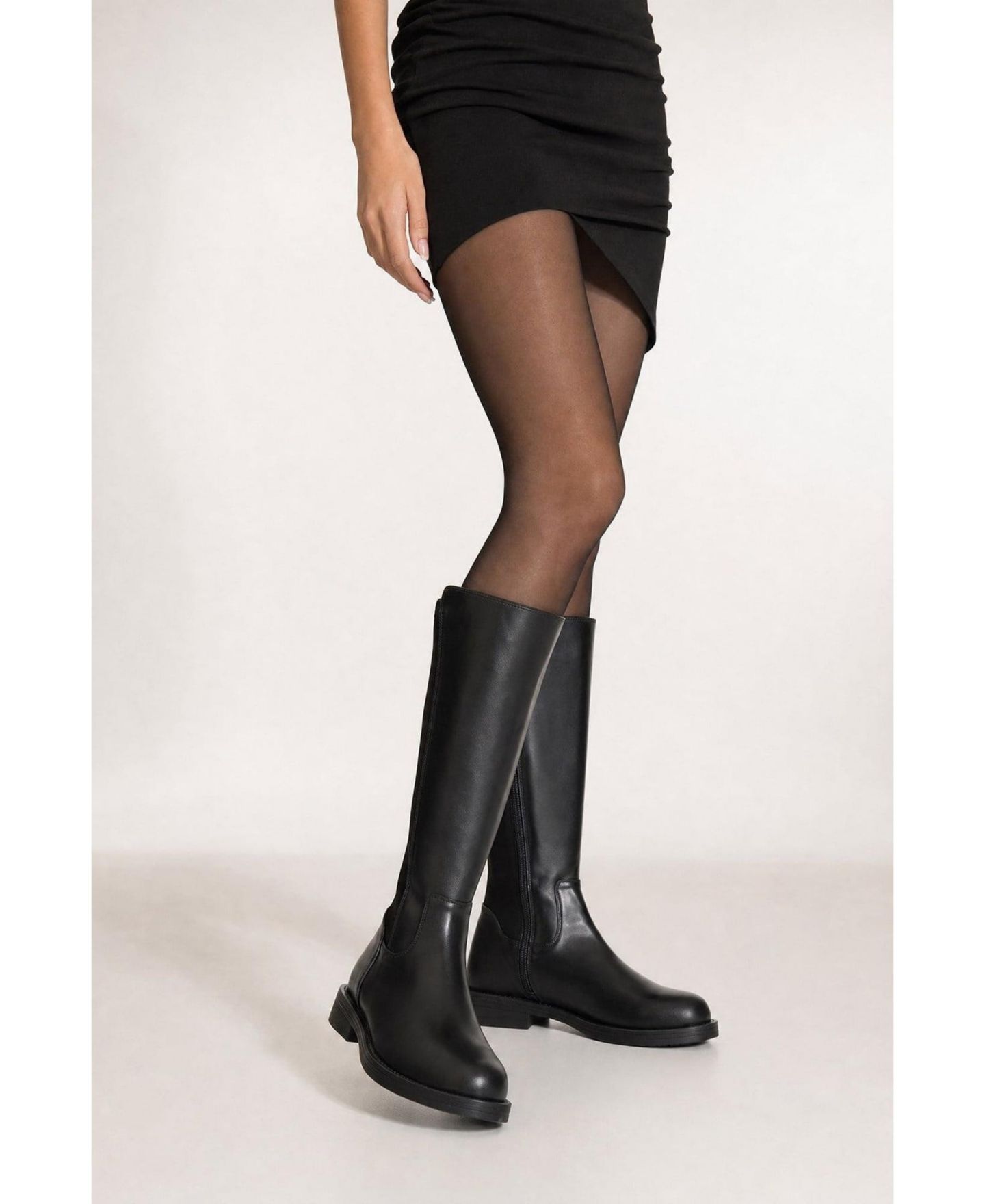 Женские ботинки Prologue Shoes Coly Stretch Knee High, цвет: Чёрный — фото 8