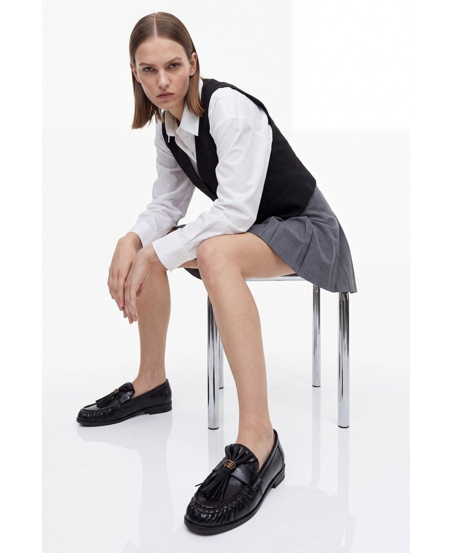Женские туфли Prologue Shoes Marston Tassel Loafer Round-Toe, цвет: Чёрный — фото 9