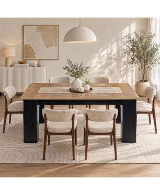 63-inch Rectangle Dining Table Seats 6 People