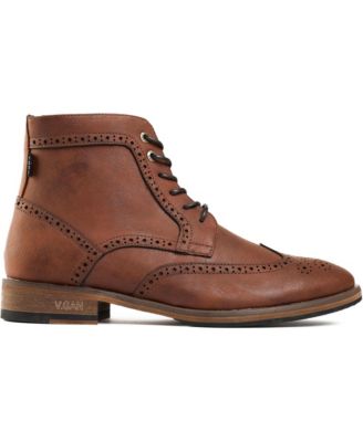 Men's Wheat 2 Brogue Almond Toe Ankle Boots
