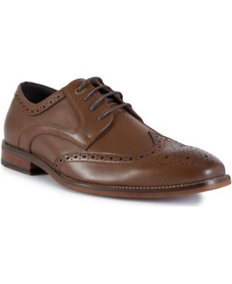 Men's Lace-Up Almond Toe Brogue Shoes