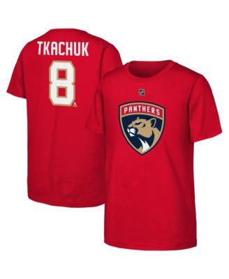 Big Boys' and Girls' Brady Tkachuk Red Florida Panthers Name & Number T-Shirt