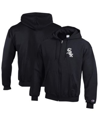 Men's Black Chicago White Sox Power blend Full-Zip Hoodie