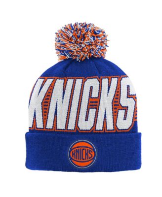 Big Boys' and Girls' Blue New York Knicks Cuffed Knit Hat