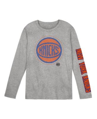 Preschool Gray New York Knicks Air Raid Long-Sleeves T-Shirt