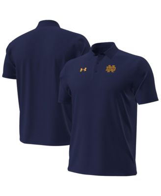 Men's Navy Notre Dame Fighting Irish 2026 Sideline ArmourDry Polo Shirt