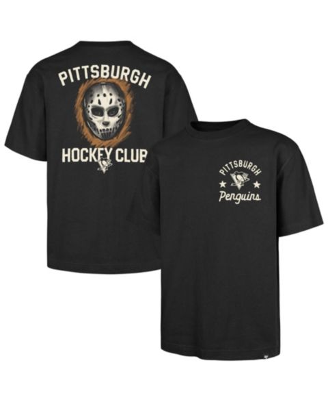 Мужская футболка '47 Brand Black Pittsburgh Penguins HPD Mask Foundation