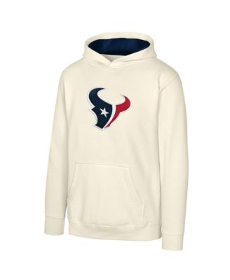 Big Boys' and Girls' Natural Houston Texans Prime Pullover Hoodie