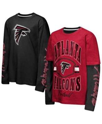 Big Boys' and Girls' Red/Black Atlanta Falcons Motion Combo Set T-shirts