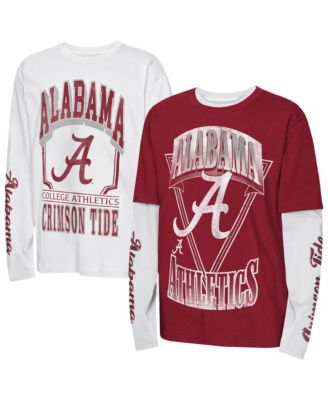Big Boys' and Girls' Crimson Alabama Crimson Tide Combo T-Shirt Set