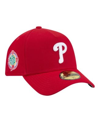 Men's Red Philadelphia Phillies A-Frame 59FORTY Fitted Hat
