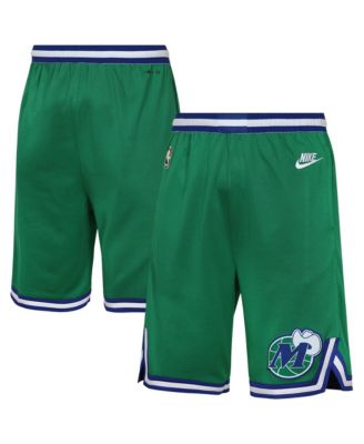 Big Boys' and Girls'&nbsp;Nike Green Dallas Mavericks Hardwood Classics Dri-FIT Swingman Shorts