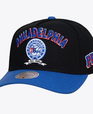 Men's Black Philadelphia 76ers True Legacy Pro Snapback Hat