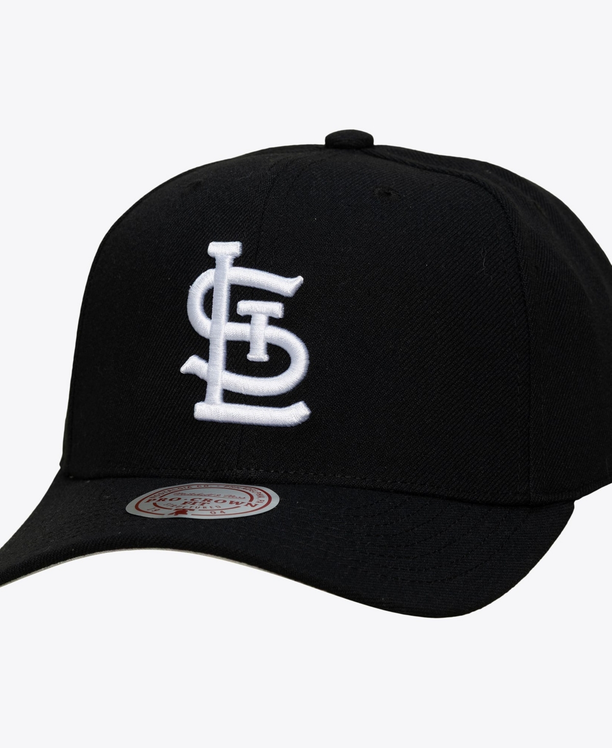 Mitchell & Ness Men's Black St. Louis Cardinals Pro Crown Snapback Hat - Black